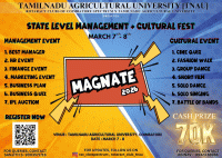 Magnate 2026 State Level Management & Cultural Fest Poster